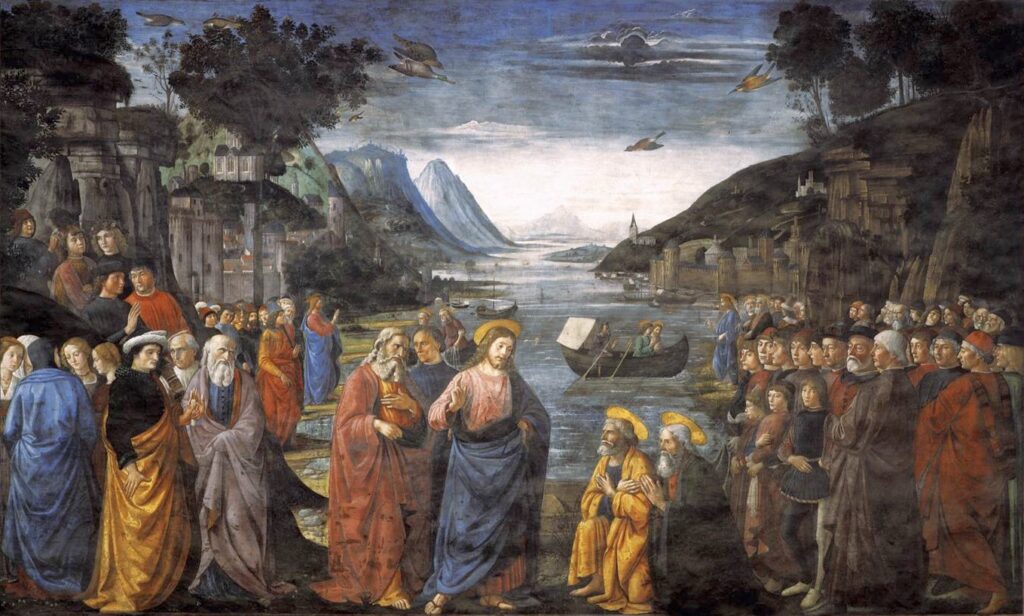 Calling of the Apostles 1481 Ghirlandaio Domenico