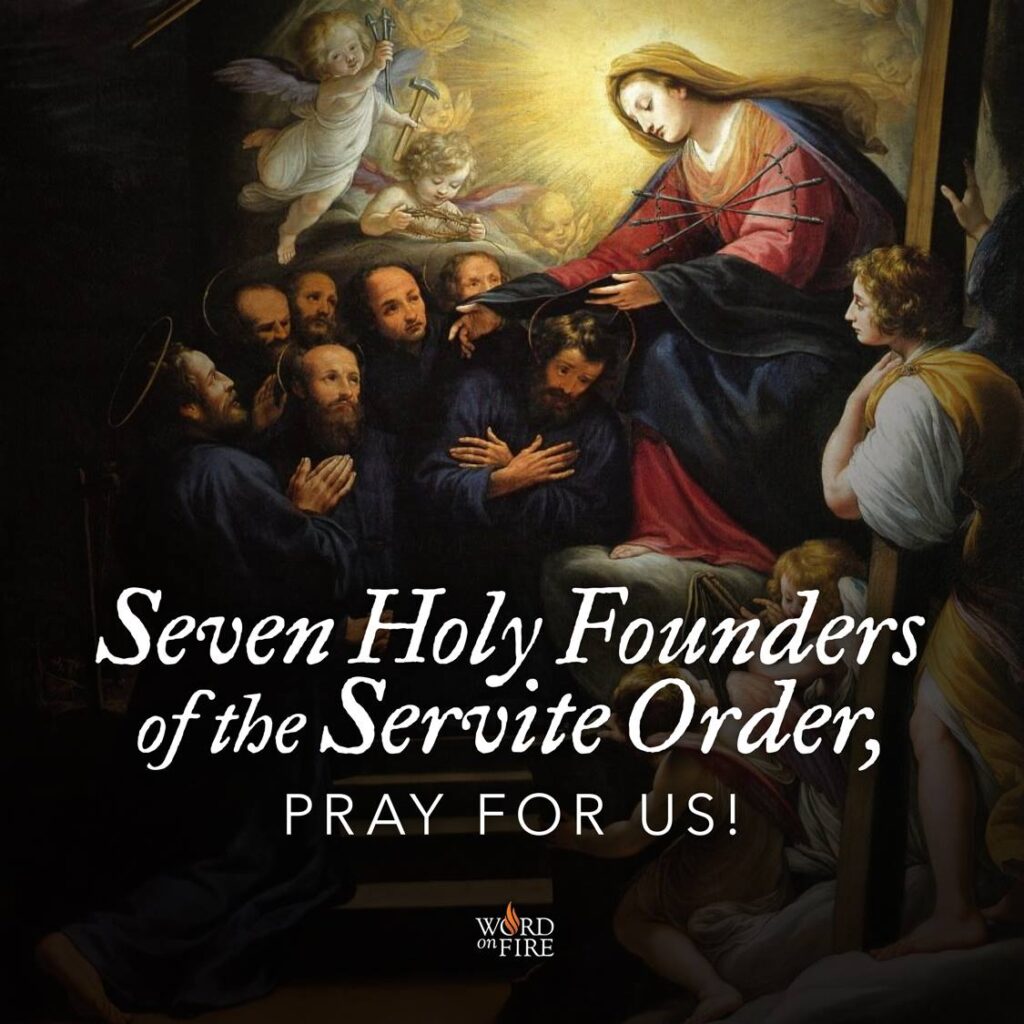 The Seven Holy Founders of the Servite Order, prominent men of Florence who gav...